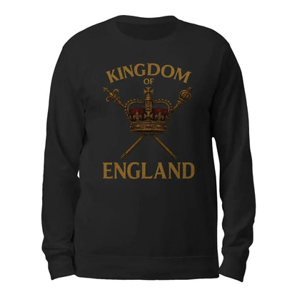 English Sweatshirt - Kingdom of Crown Unisex Streetwear - Celtic Wolfwear