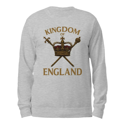 English Sweatshirt - Kingdom of Crown Unisex Streetwear - Celtic Wolfwear