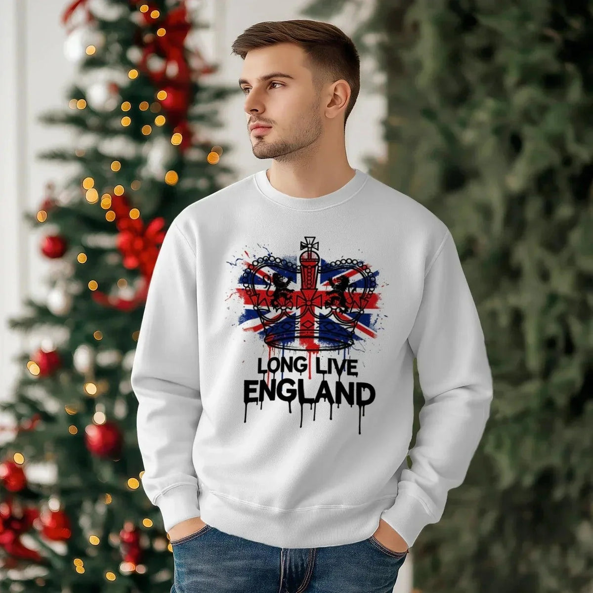 English Sweatshirt - Long Live Premium Unisex Streetwear - Celtic Wolfwear