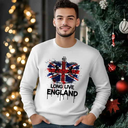 English Sweatshirt - Long Live Premium Unisex Streetwear - Celtic Wolfwear