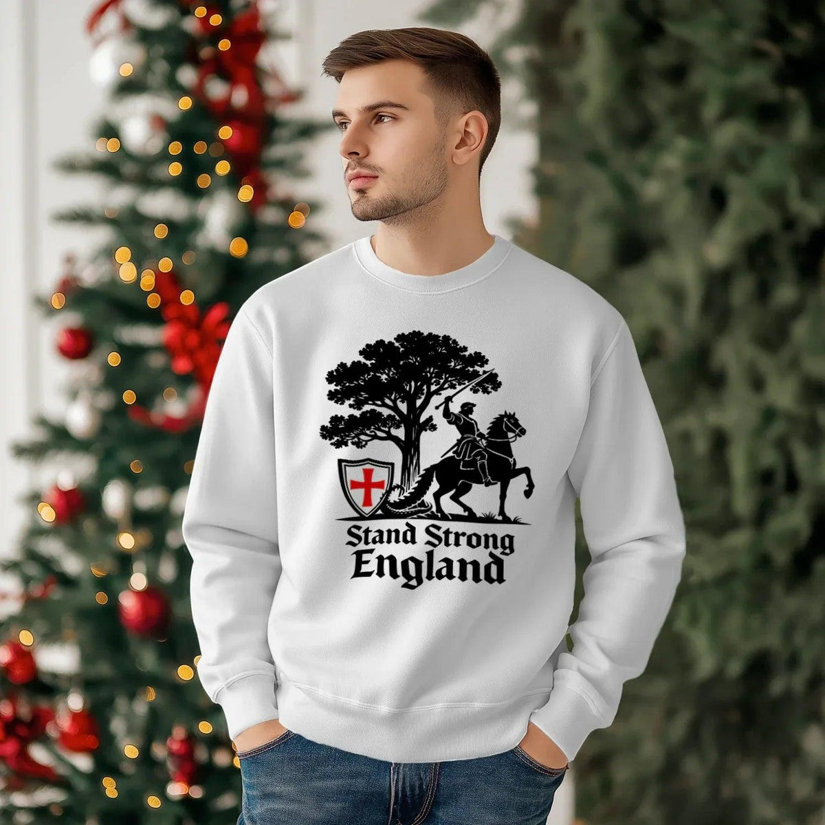 English Sweatshirt - Stand Strong, Unisex Matchday Wear - Celtic Wolfwear