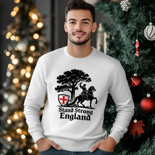 English Sweatshirt - Stand Strong, Unisex Matchday Wear - Celtic Wolfwear