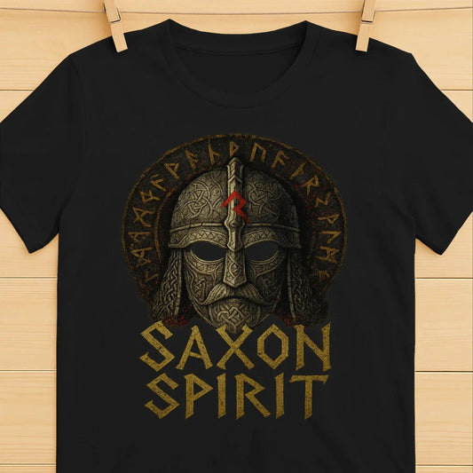 English T-Shirt - Anglo-saxon Warrior Saxon Spirit Unisex - Celtic Wolfwear