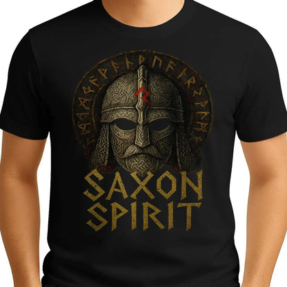 English T-Shirt - Anglo-saxon Warrior Saxon Spirit Unisex - Celtic Wolfwear