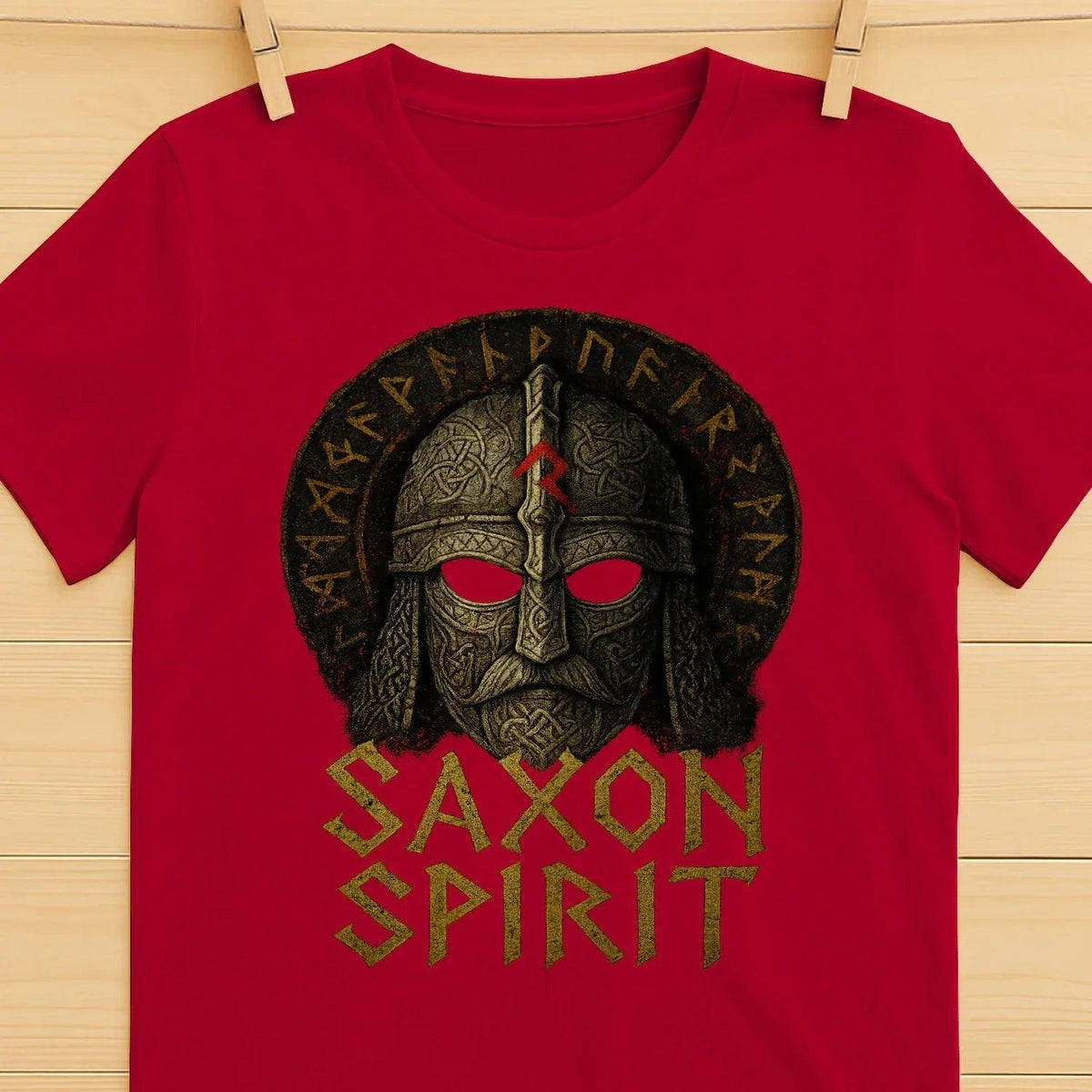English T-Shirt - Anglo-saxon Warrior Saxon Spirit Unisex - Celtic Wolfwear