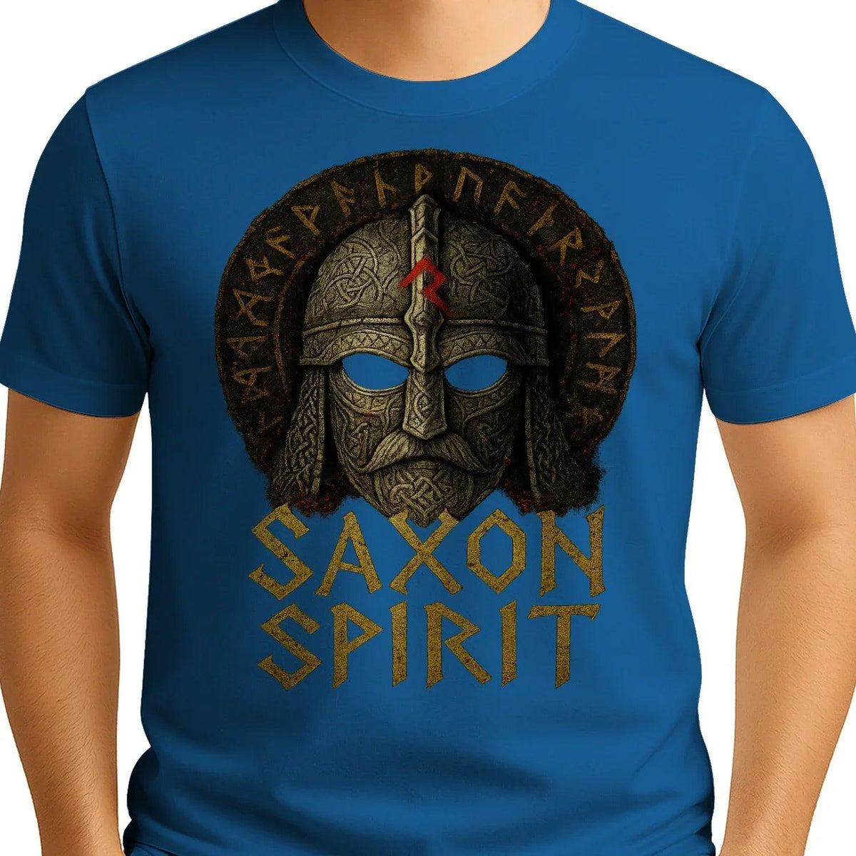 English T-Shirt - Anglo-saxon Warrior Saxon Spirit Unisex - Celtic Wolfwear