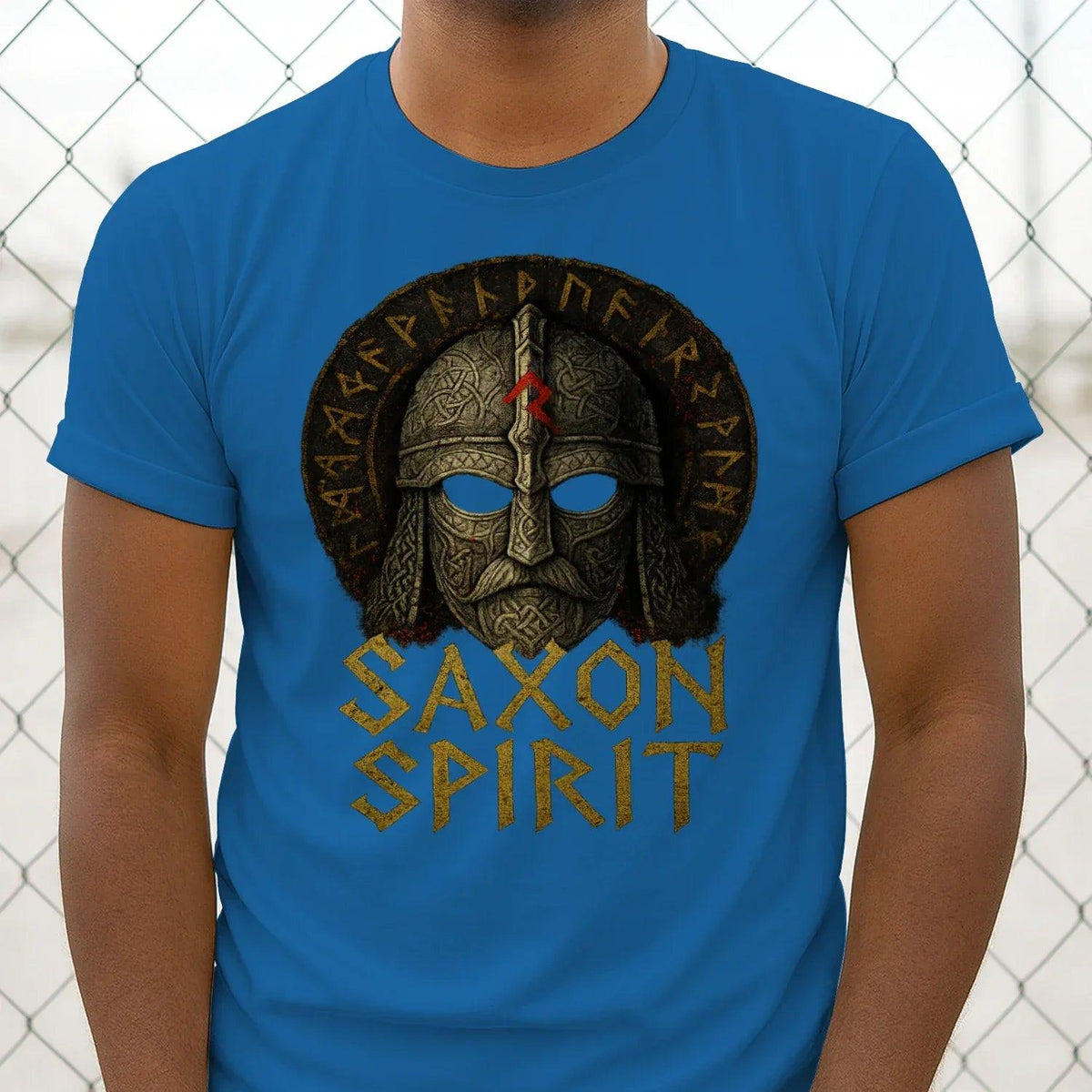 English T-Shirt - Anglo-saxon Warrior Saxon Spirit Unisex - Celtic Wolfwear