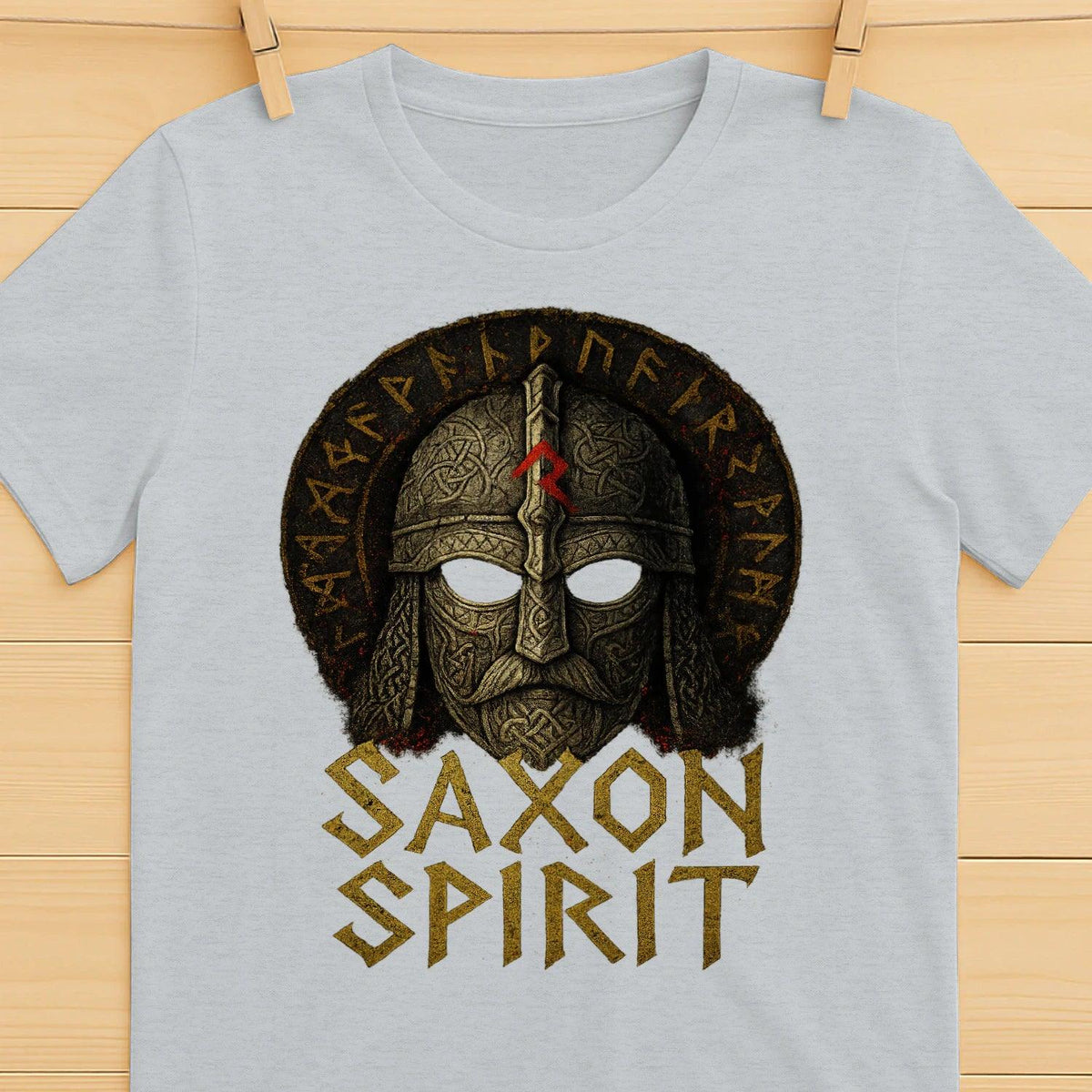 English T-Shirt - Anglo-saxon Warrior Saxon Spirit Unisex - Celtic Wolfwear