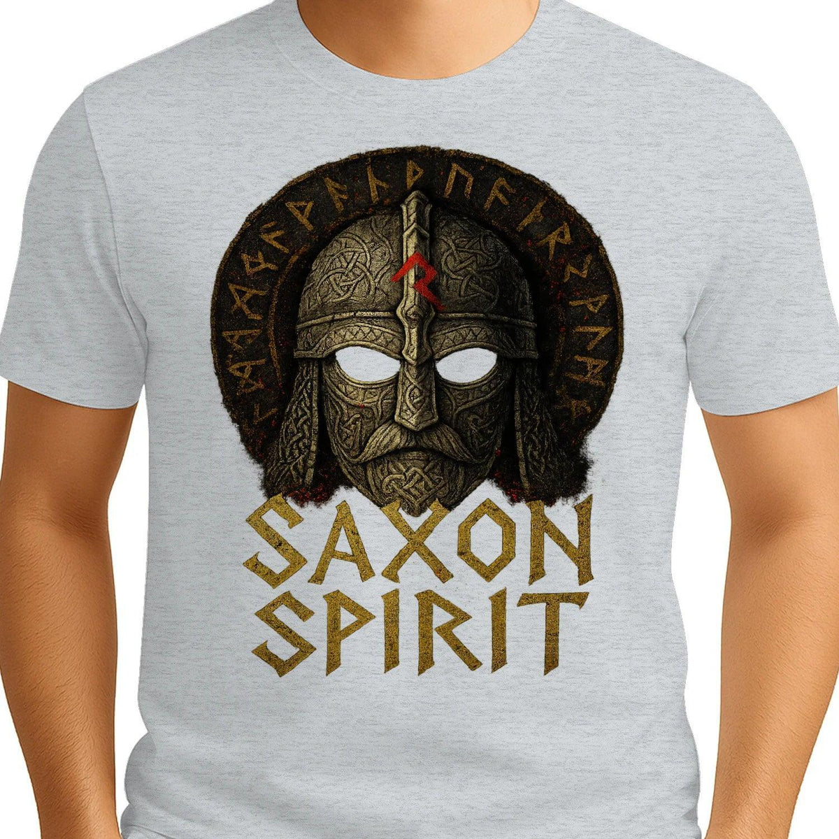 English T-Shirt - Anglo-saxon Warrior Saxon Spirit Unisex - Celtic Wolfwear