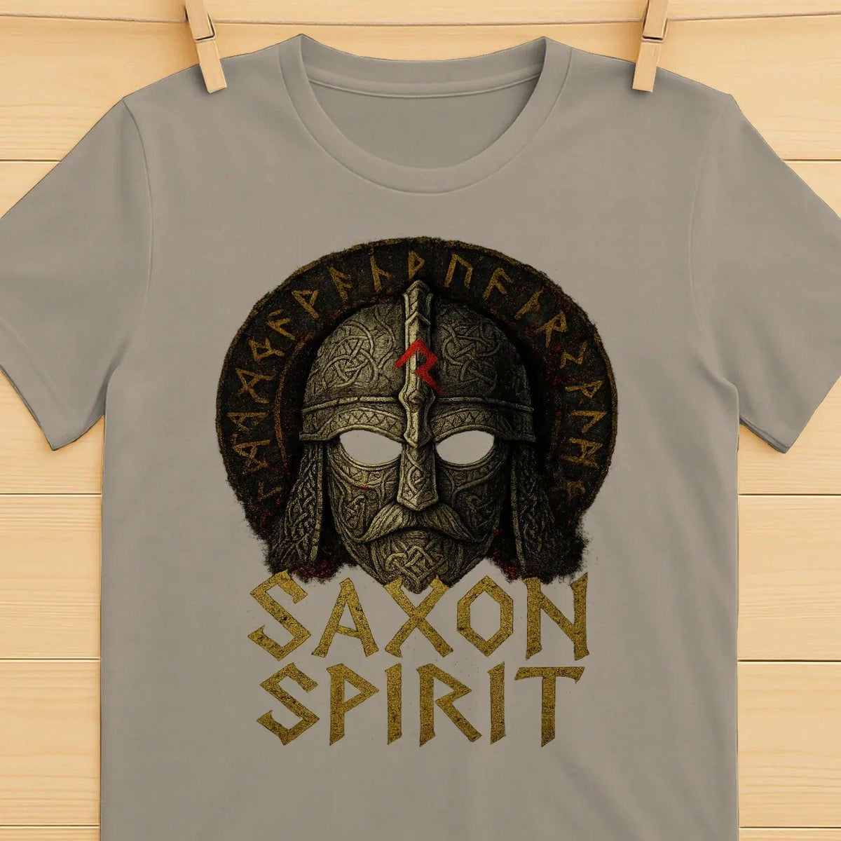 English T-Shirt - Anglo-saxon Warrior Saxon Spirit Unisex - Celtic Wolfwear