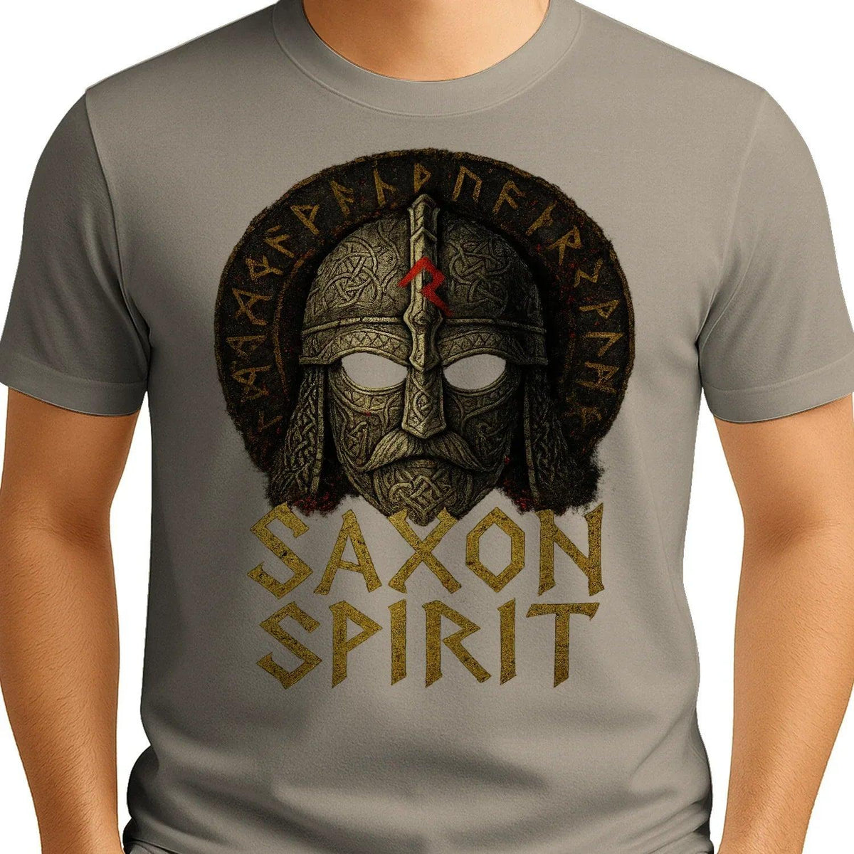 English T-Shirt - Anglo-saxon Warrior Saxon Spirit Unisex - Celtic Wolfwear