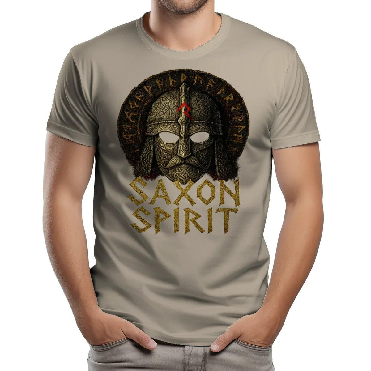 English T-Shirt - Anglo-saxon Warrior Saxon Spirit Unisex - Celtic Wolfwear