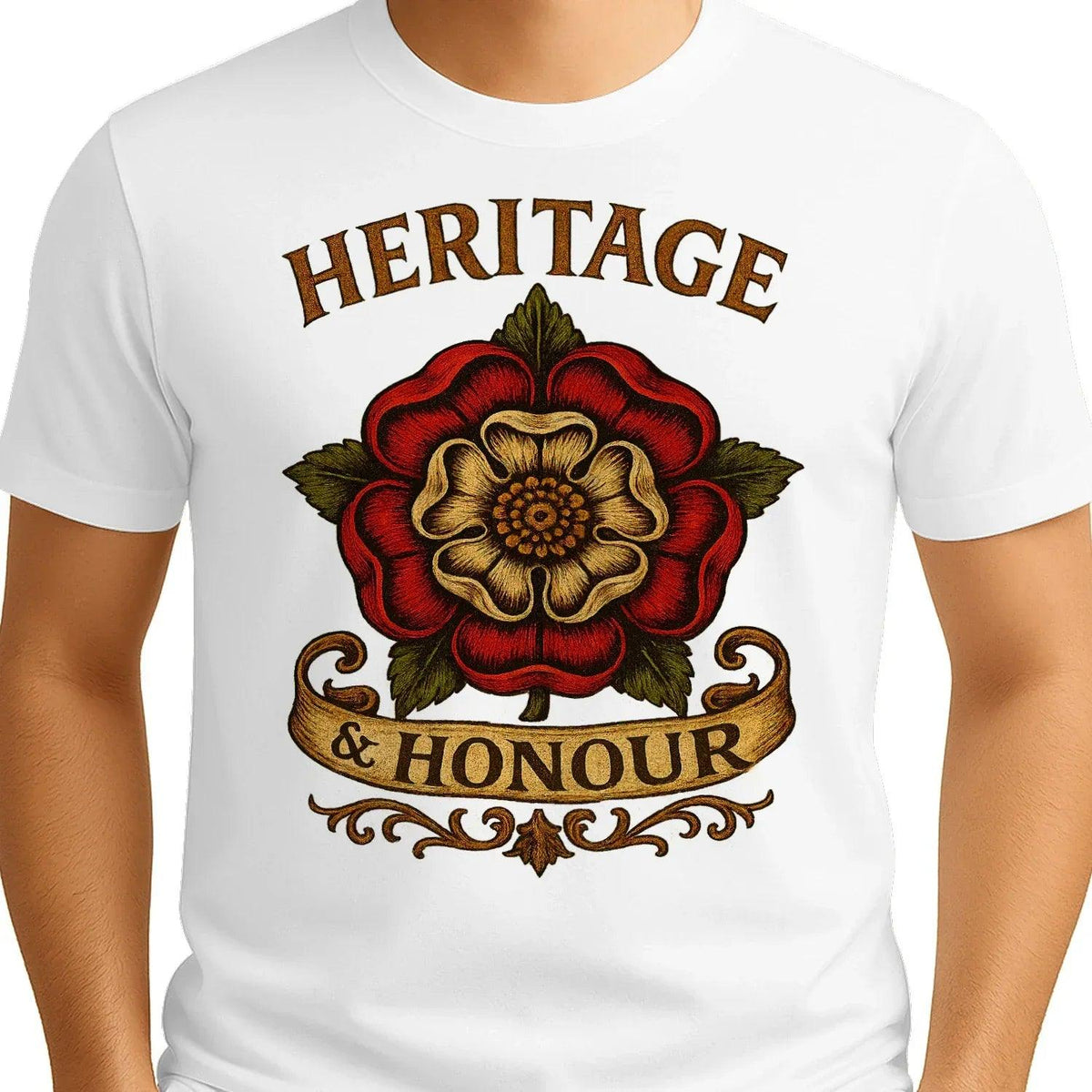 English T-Shirt - Heritage Crew, Unisex Matchday Wear - Celtic Wolfwear