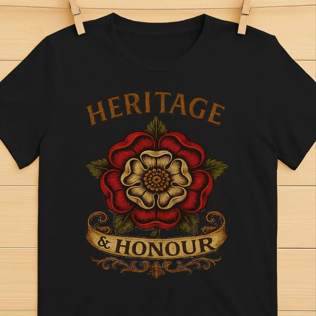 English T-Shirt - Heritage Crew, Unisex Matchday Wear - Celtic Wolfwear