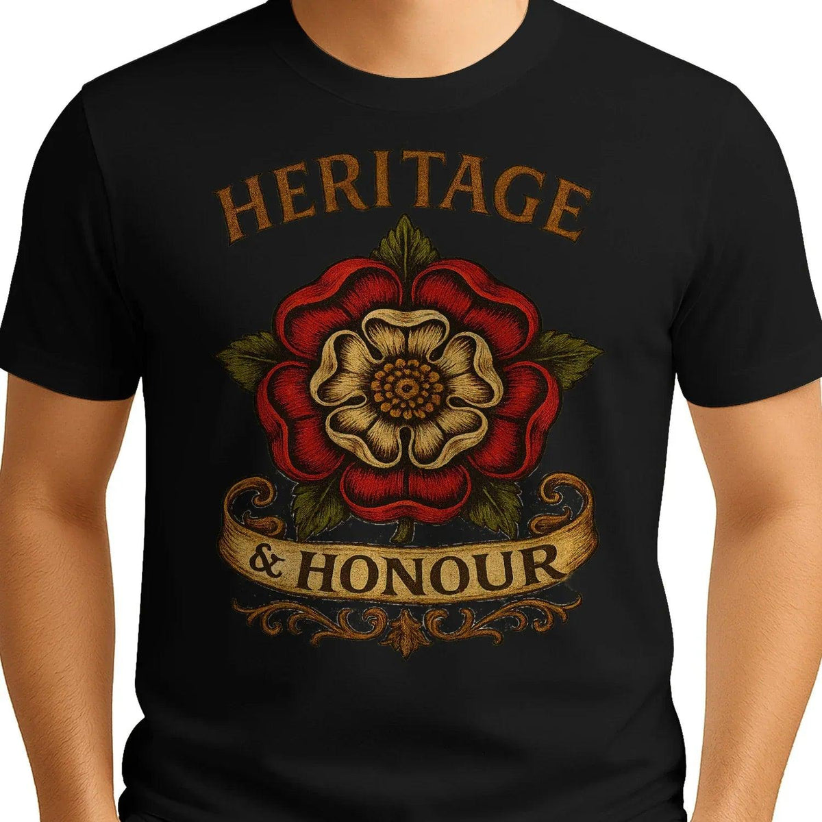 English T-Shirt - Heritage Crew, Unisex Matchday Wear - Celtic Wolfwear
