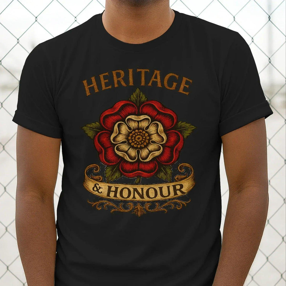 English T-Shirt - Heritage Crew, Unisex Matchday Wear - Celtic Wolfwear