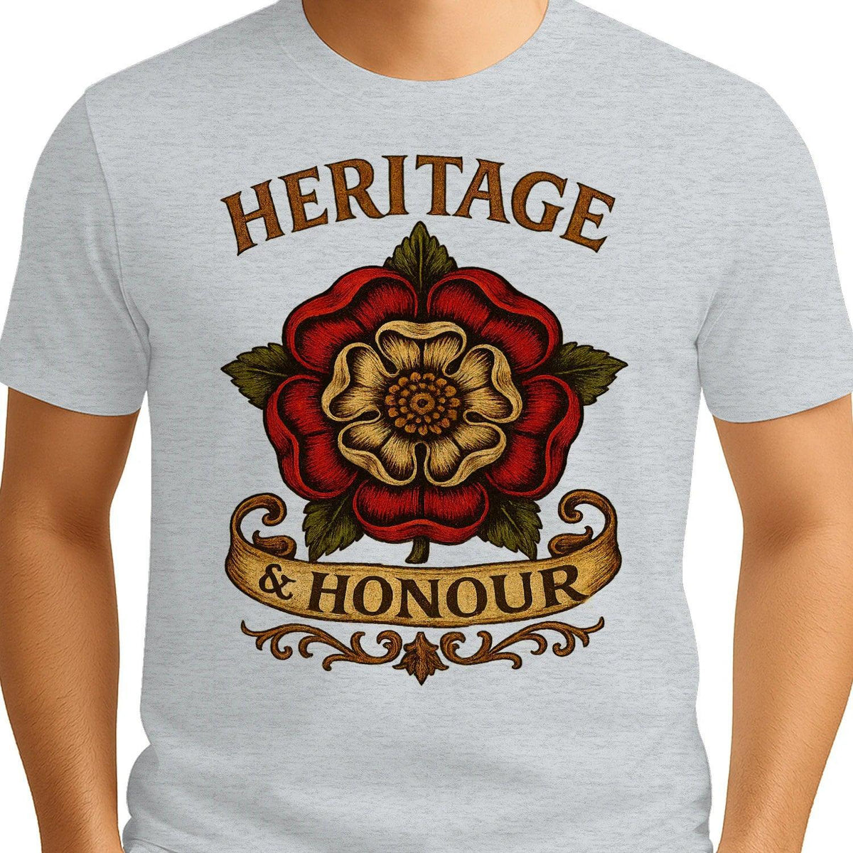 English T-Shirt - Heritage Crew, Unisex Matchday Wear - Celtic Wolfwear