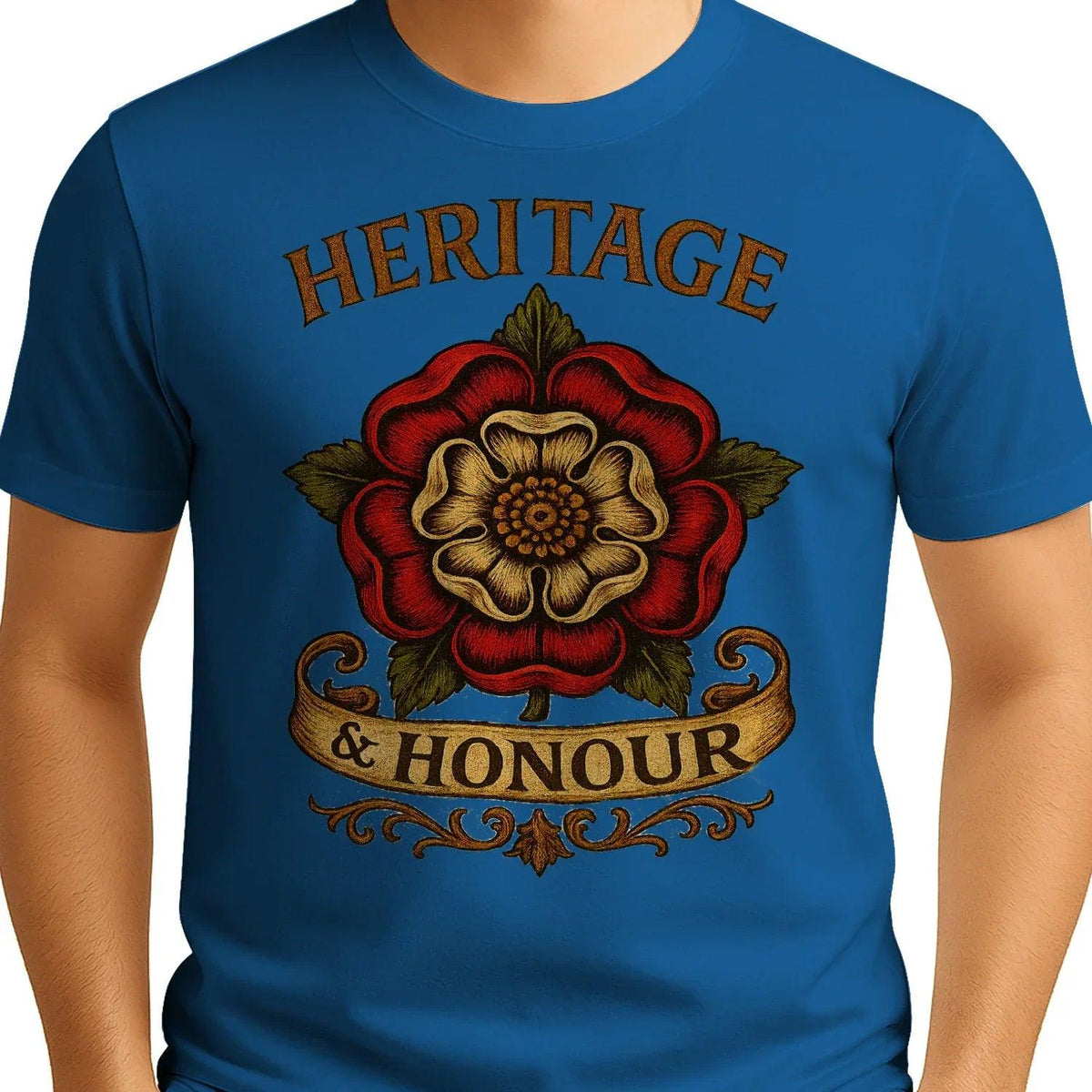English T-Shirt - Heritage Crew, Unisex Matchday Wear - Celtic Wolfwear