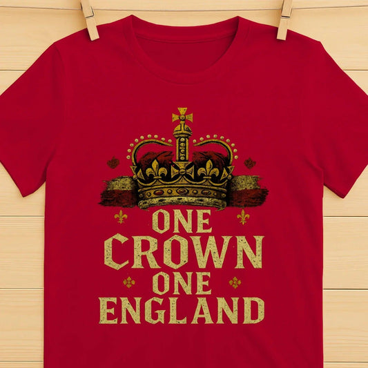 English T-Shirt - One Crown One Royal Heritage, Unisex - Celtic Wolfwear