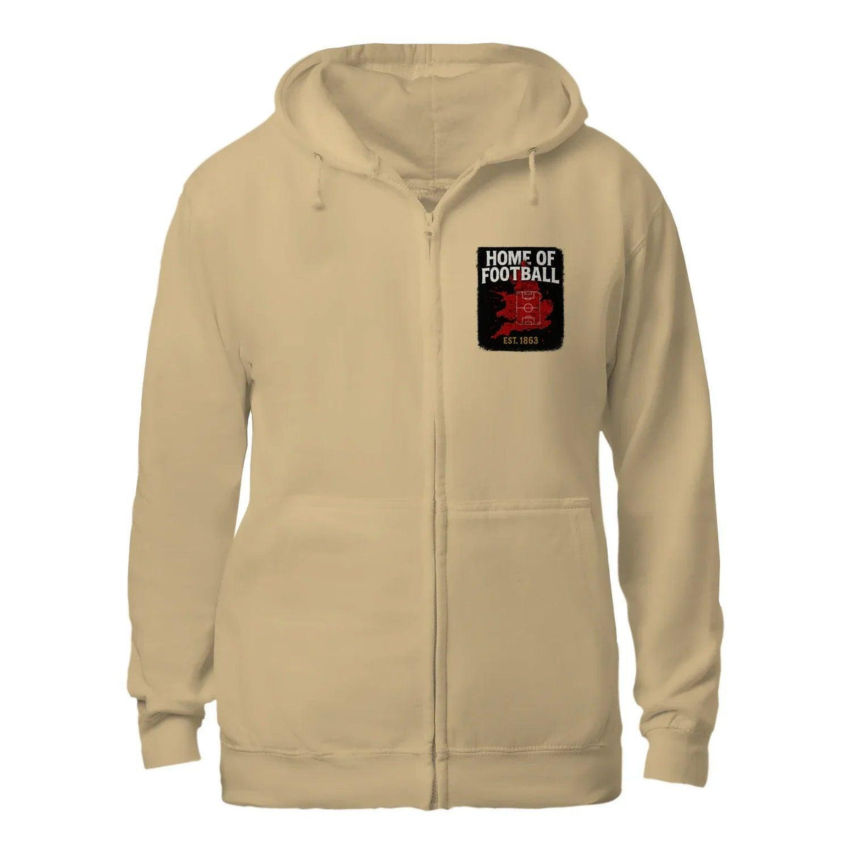 English Zip Hoodie - Home of 1863 Matchday, Unisex - Celtic Wolfwear