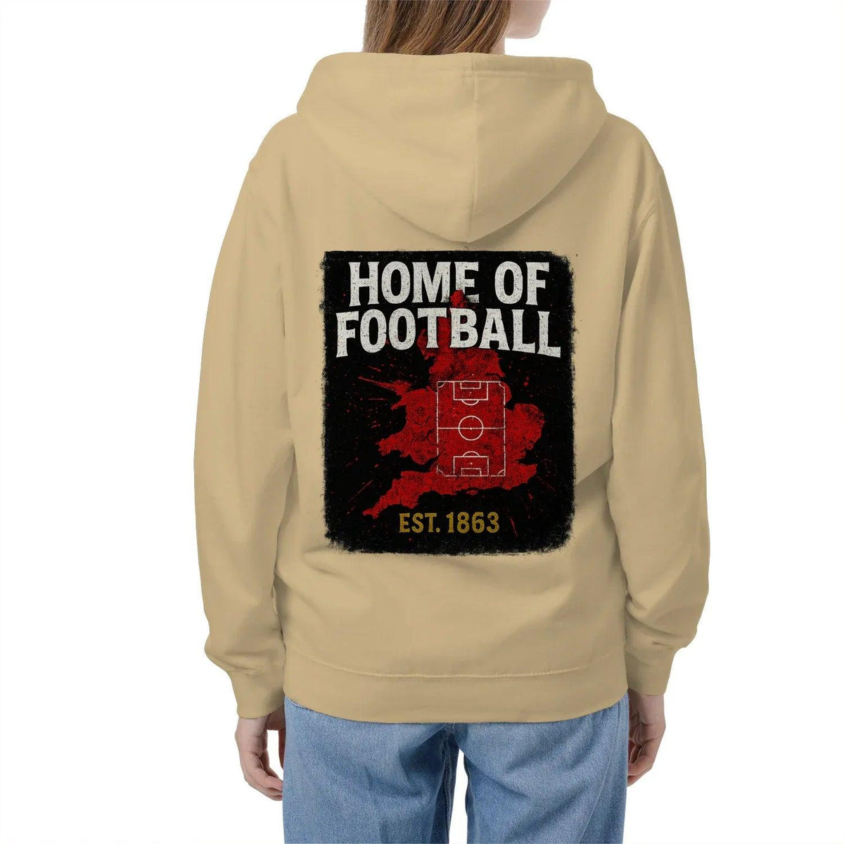 English Zip Hoodie - Home of 1863 Matchday, Unisex - Celtic Wolfwear