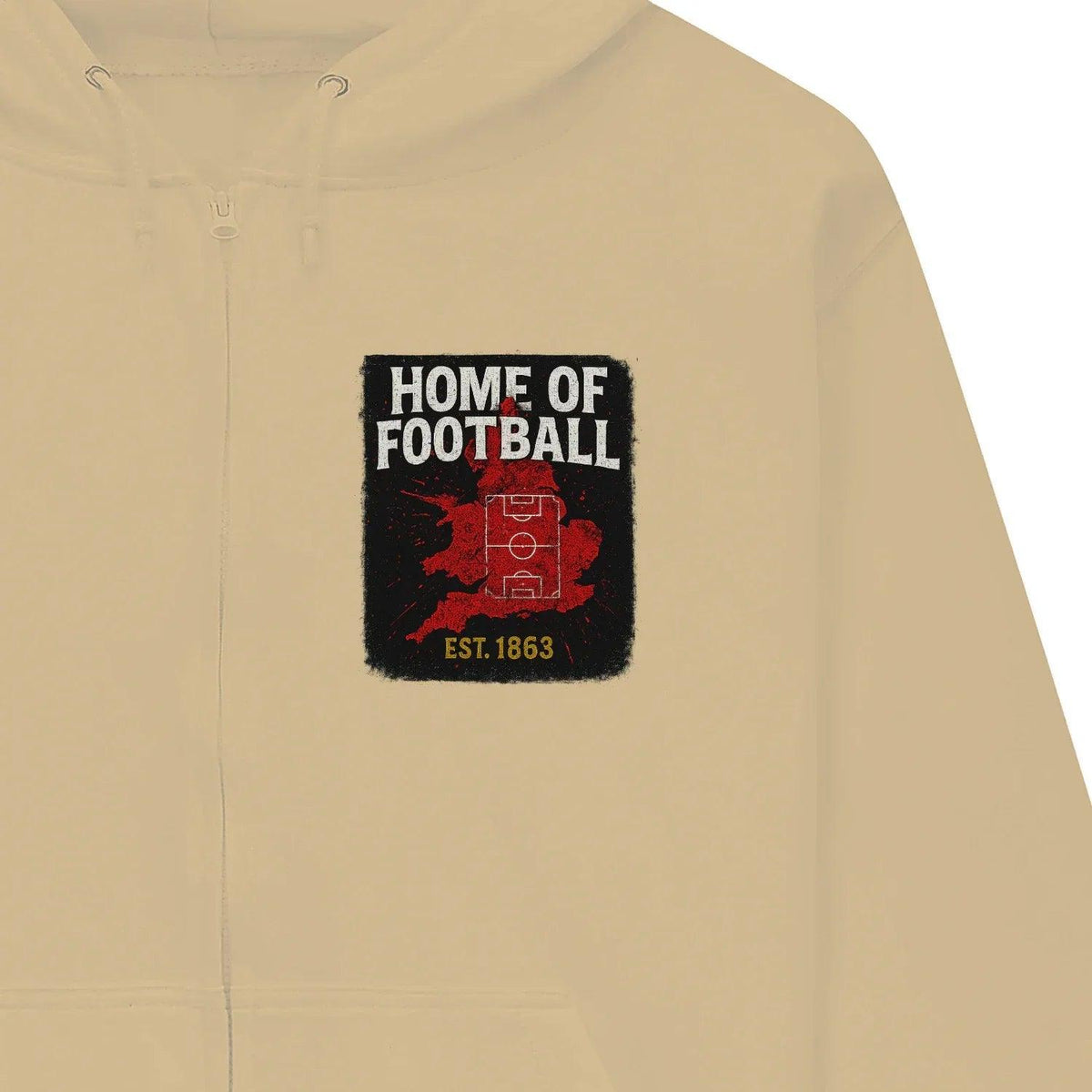 English Zip Hoodie - Home of 1863 Matchday, Unisex - Celtic Wolfwear