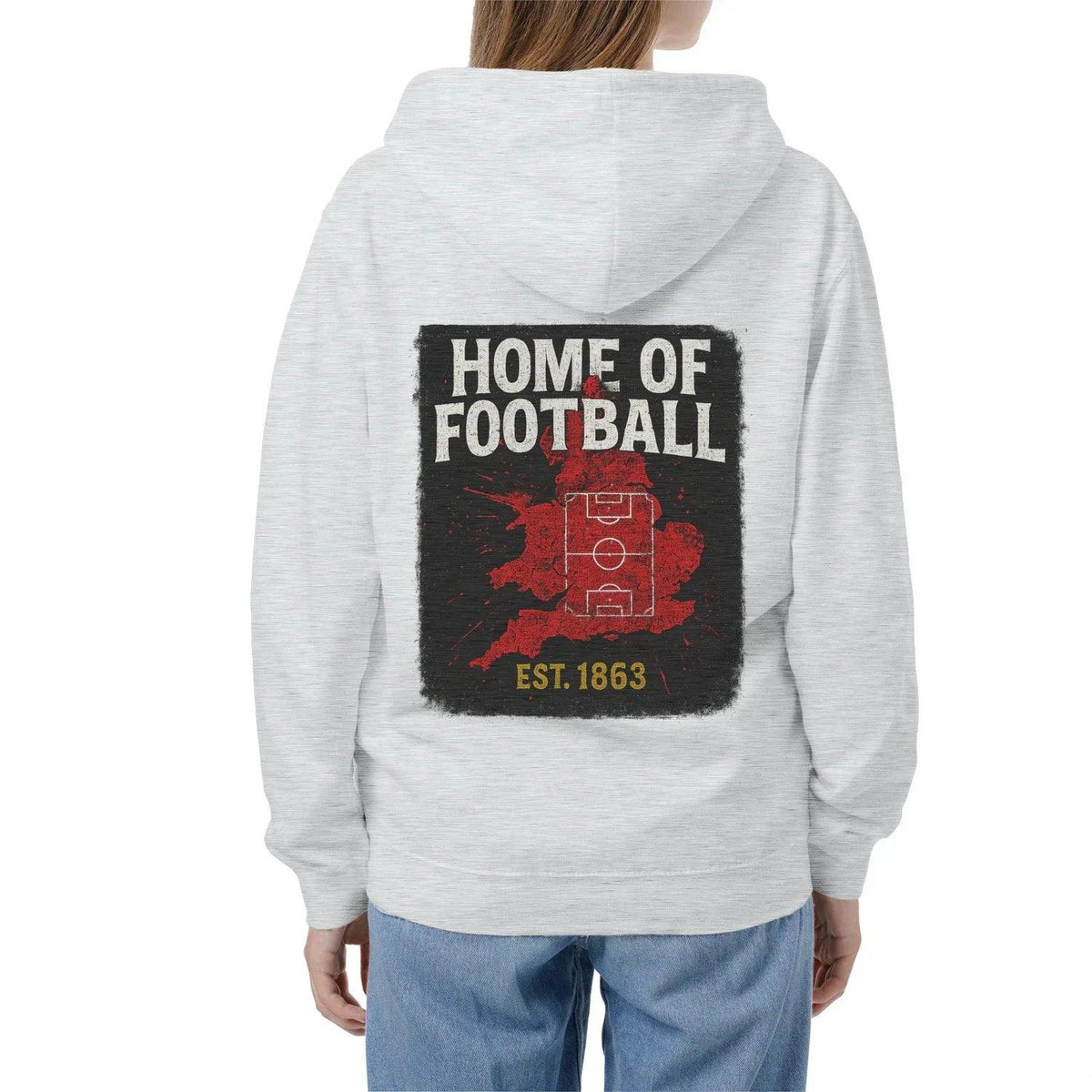 English Zip Hoodie - Home of 1863 Matchday, Unisex - Celtic Wolfwear