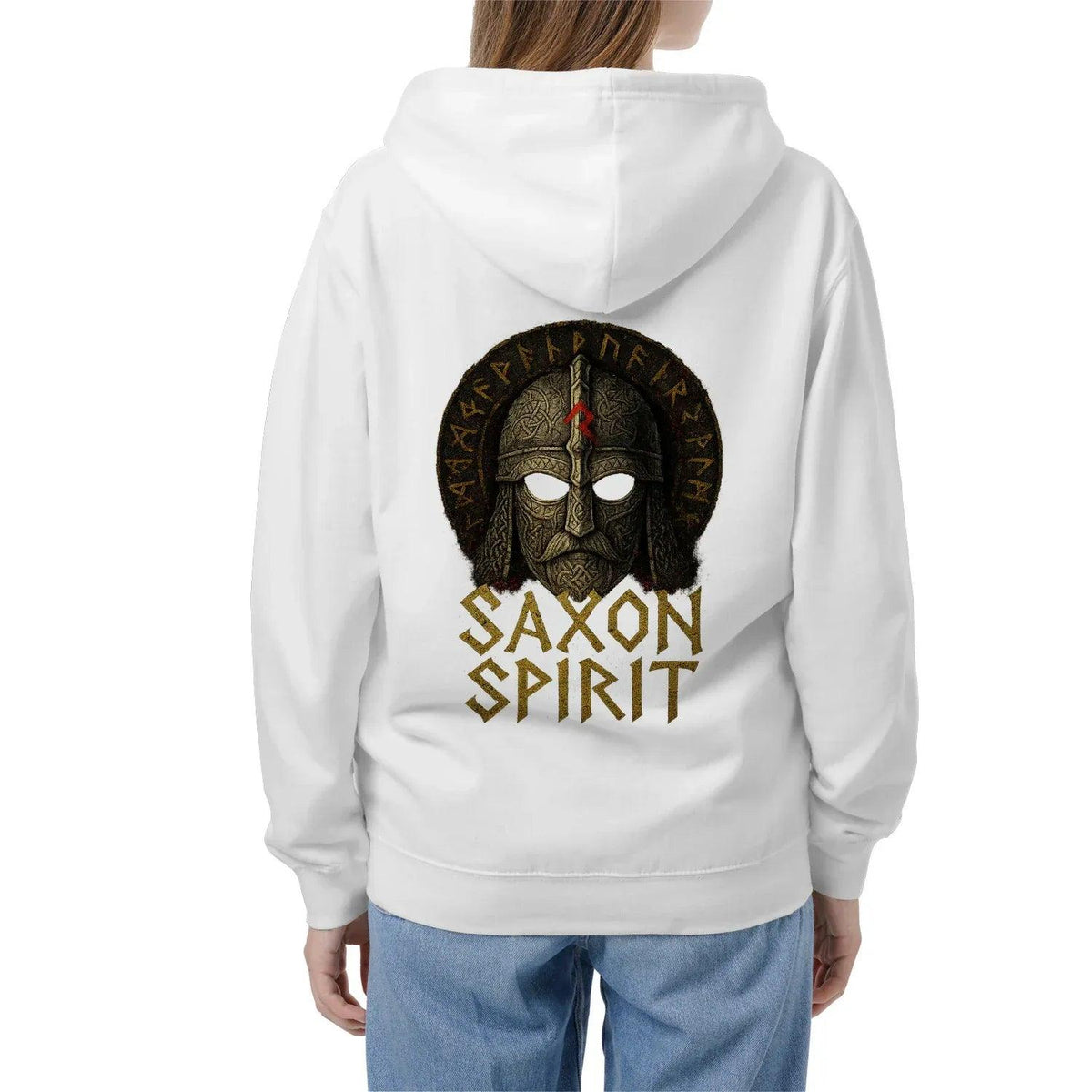 English Zip Hoodie - Saxon Spirit Heritage, Unisex - Celtic Wolfwear