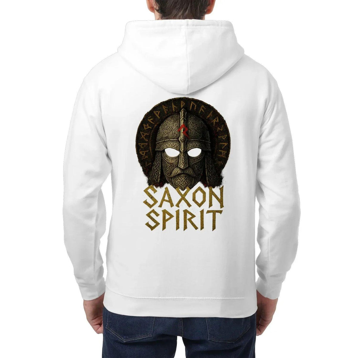 English Zip Hoodie - Saxon Spirit Heritage, Unisex - Celtic Wolfwear