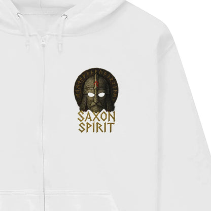 English Zip Hoodie - Saxon Spirit Heritage, Unisex - Celtic Wolfwear