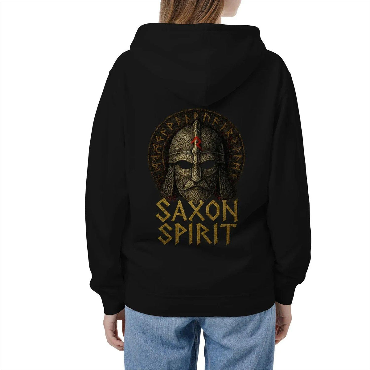 English Zip Hoodie - Saxon Spirit Heritage, Unisex - Celtic Wolfwear