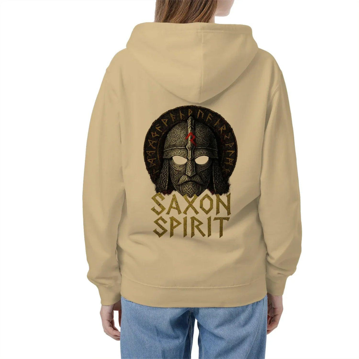English Zip Hoodie - Saxon Spirit Heritage, Unisex - Celtic Wolfwear