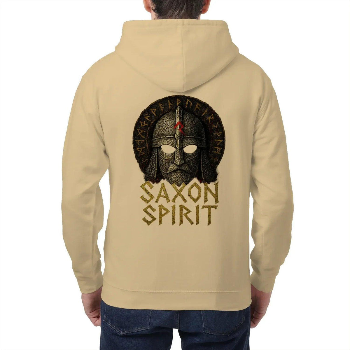 English Zip Hoodie - Saxon Spirit Heritage, Unisex - Celtic Wolfwear