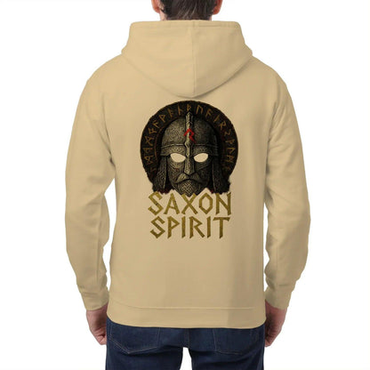 English Zip Hoodie - Saxon Spirit Heritage, Unisex - Celtic Wolfwear