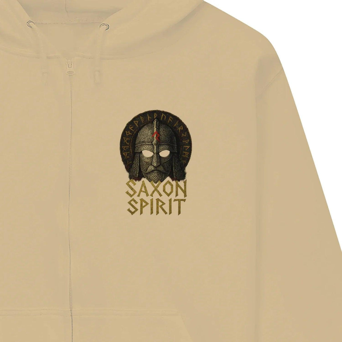 English Zip Hoodie - Saxon Spirit Heritage, Unisex - Celtic Wolfwear