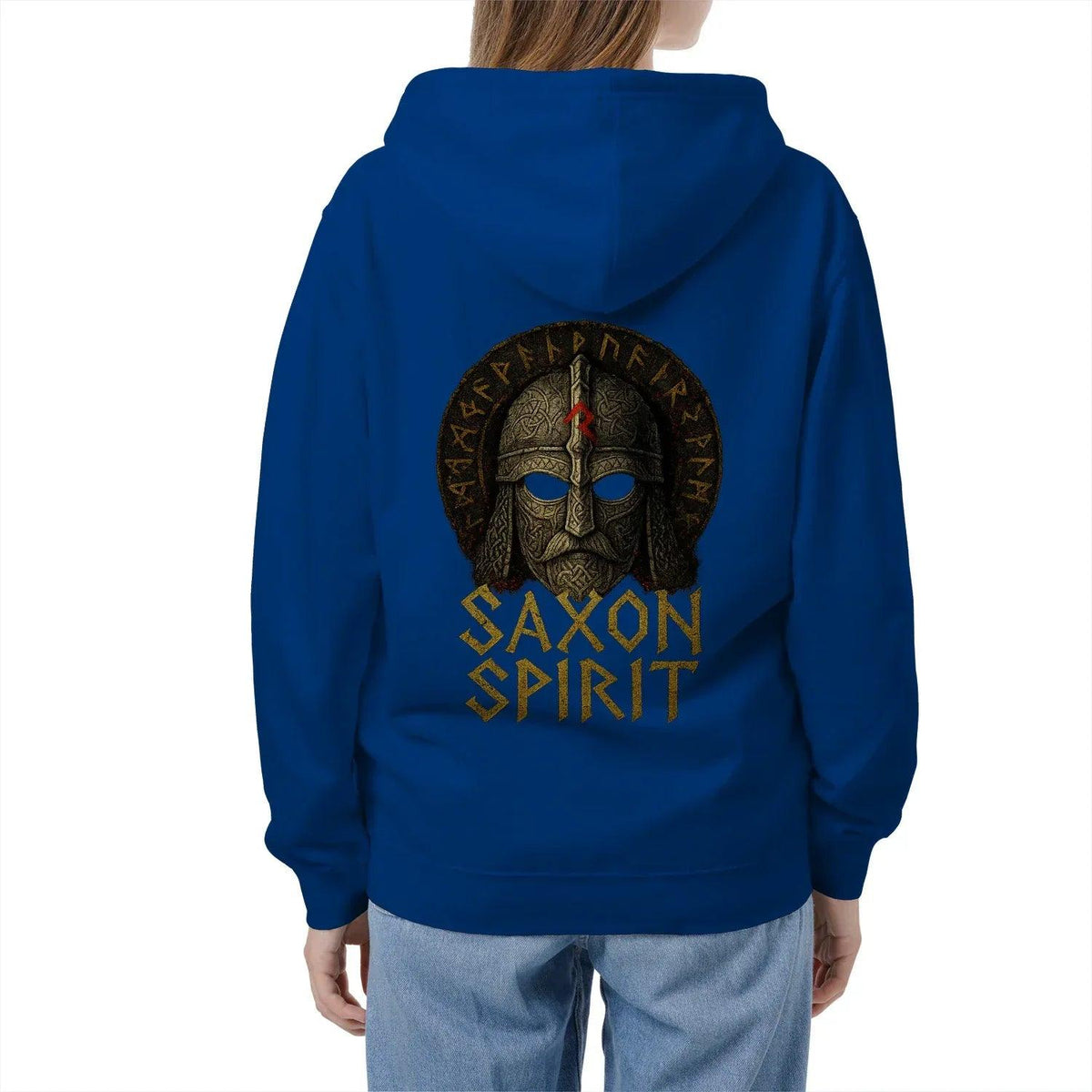 English Zip Hoodie - Saxon Spirit Heritage, Unisex - Celtic Wolfwear