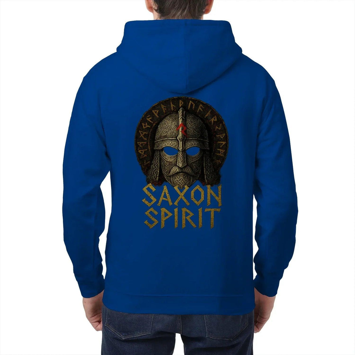 English Zip Hoodie - Saxon Spirit Heritage, Unisex - Celtic Wolfwear