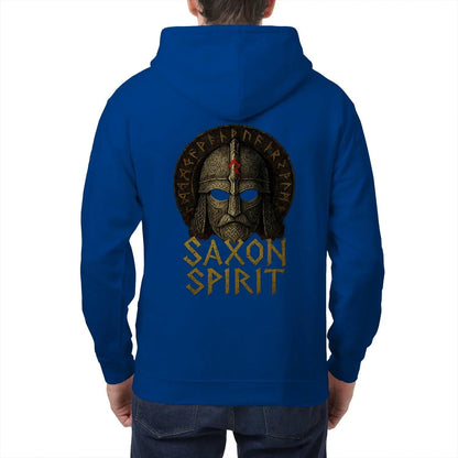 English Zip Hoodie - Saxon Spirit Heritage, Unisex - Celtic Wolfwear