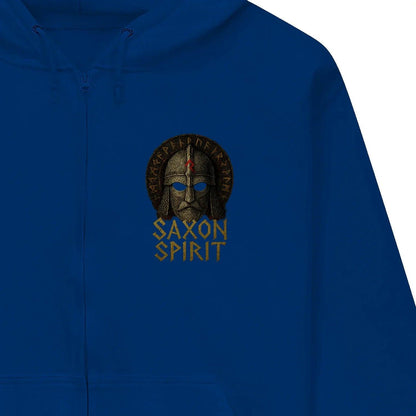 English Zip Hoodie - Saxon Spirit Heritage, Unisex - Celtic Wolfwear