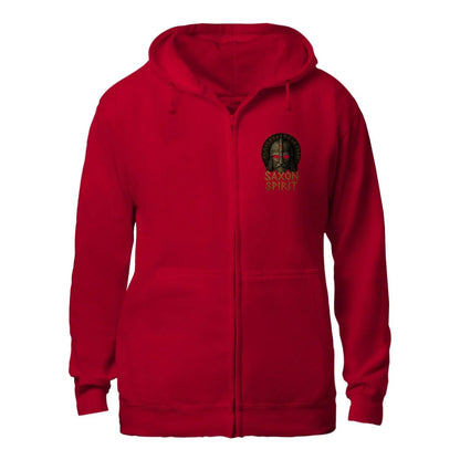 English Zip Hoodie - Saxon Spirit Heritage, Unisex - Celtic Wolfwear