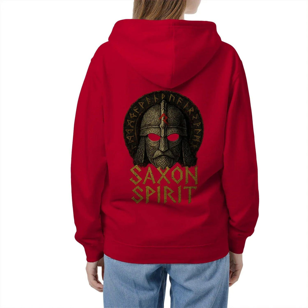 English Zip Hoodie - Saxon Spirit Heritage, Unisex - Celtic Wolfwear