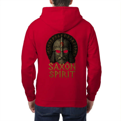 English Zip Hoodie - Saxon Spirit Heritage, Unisex - Celtic Wolfwear