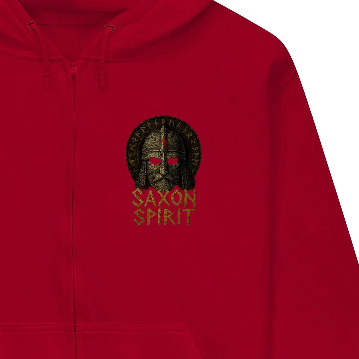 English Zip Hoodie - Saxon Spirit Heritage, Unisex - Celtic Wolfwear
