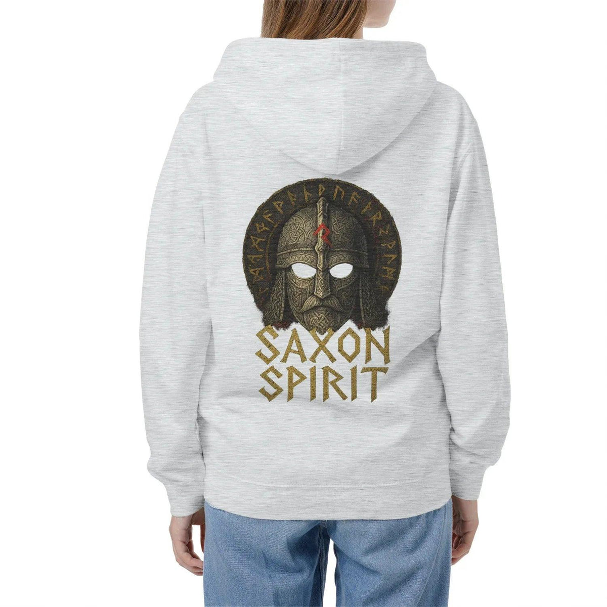 English Zip Hoodie - Saxon Spirit Heritage, Unisex - Celtic Wolfwear