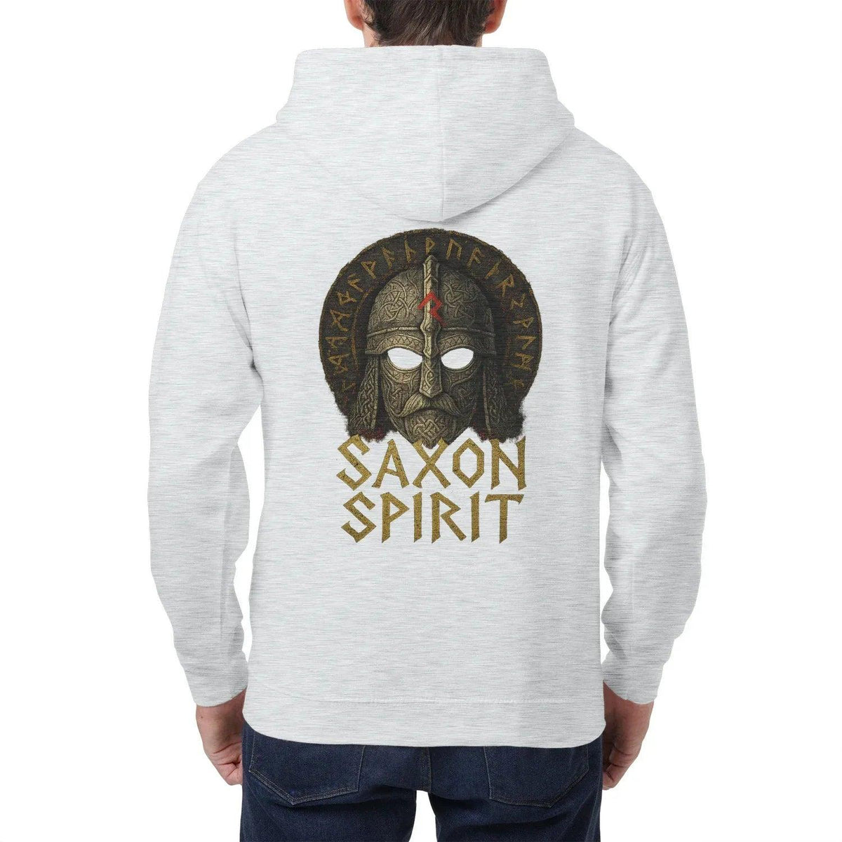 English Zip Hoodie - Saxon Spirit Heritage, Unisex - Celtic Wolfwear