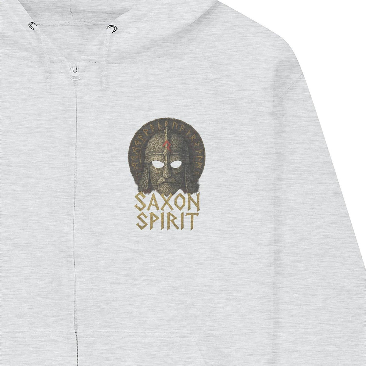 English Zip Hoodie - Saxon Spirit Heritage, Unisex - Celtic Wolfwear