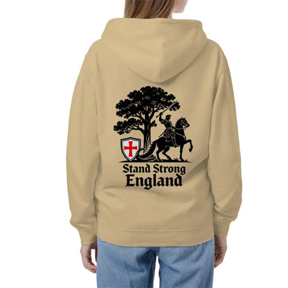English Zip Hoodie - Stand Strong Knight Shield, Unisex - Celtic Wolfwear