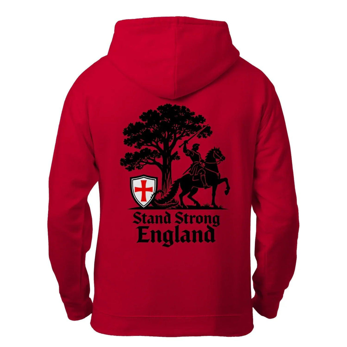 English Zip Hoodie - Stand Strong Knight Shield, Unisex - Celtic Wolfwear