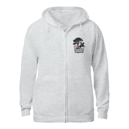 English Zip Hoodie - Stand Strong Knight Shield, Unisex - Celtic Wolfwear