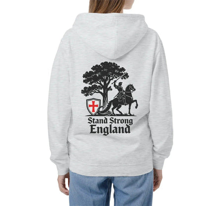 English Zip Hoodie - Stand Strong Knight Shield, Unisex - Celtic Wolfwear